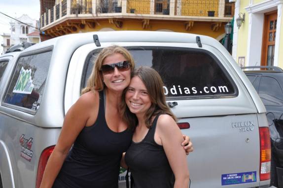 Despedida da Elise, nossa amiga de Luxemburgo, na Cidade do Panamá, a capital do país